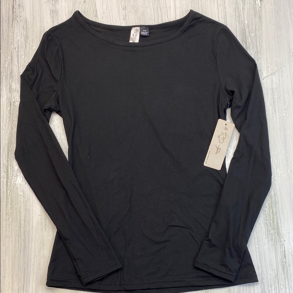 RD Style Black Fitted Long Sleeve Tee